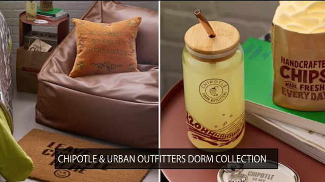Chipotle and Urban Outfitters release dorm collection